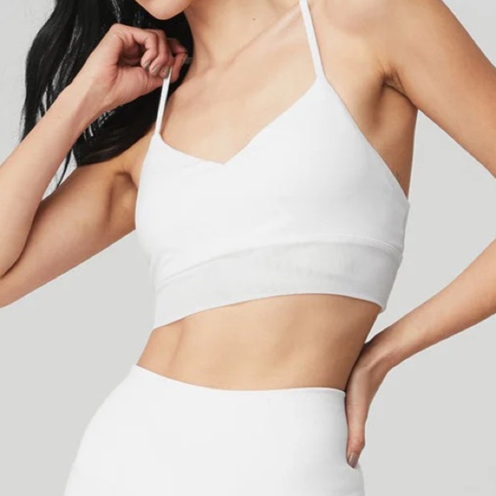 Alo Yoga Lavish Bra in White